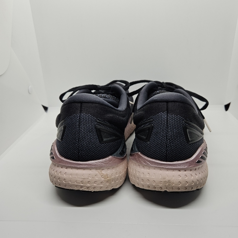 Brooks Glycerin 19 GTS running shoes black with pink accents women's 11 - Picture 3 of 9